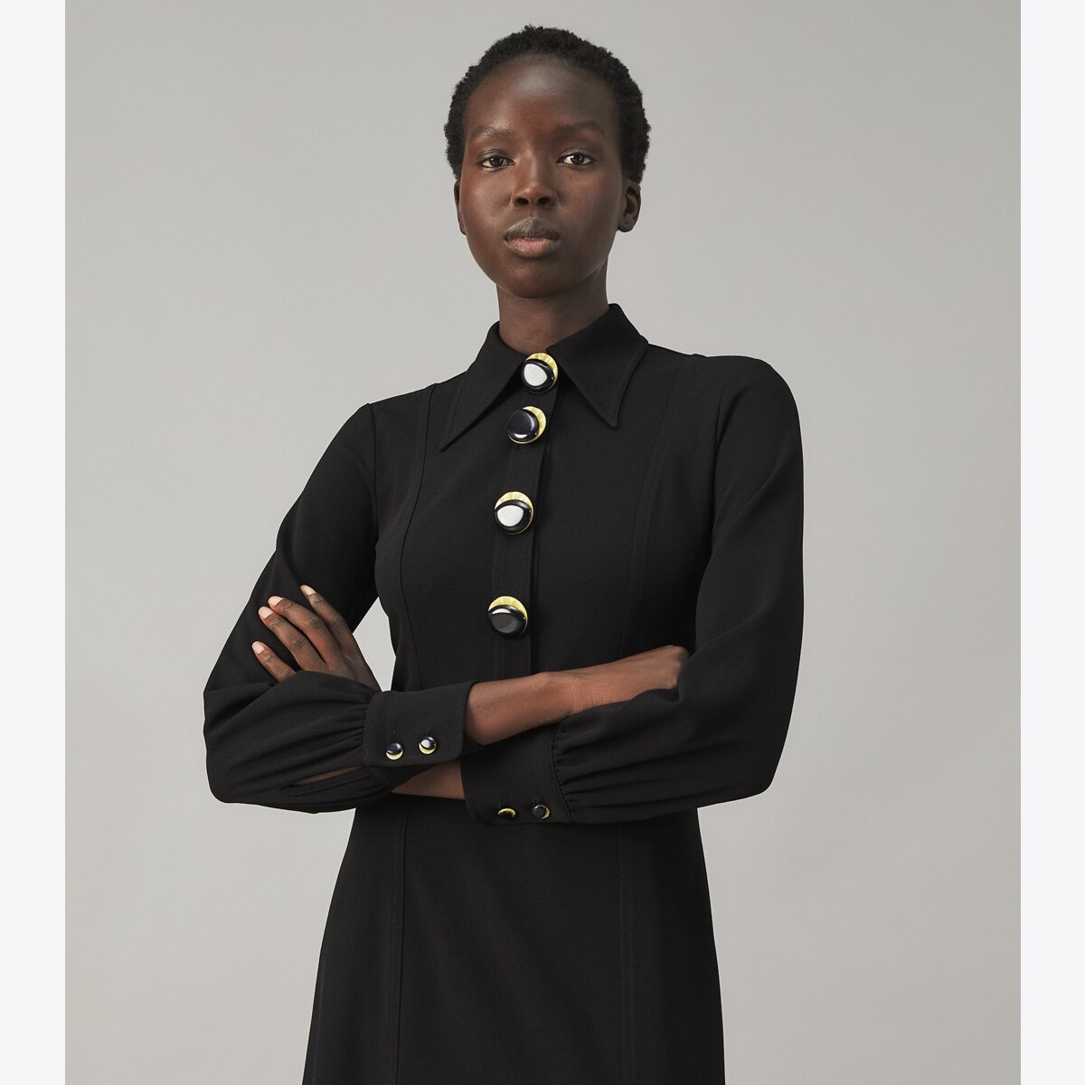 multi-button-crepe-shirtdress-