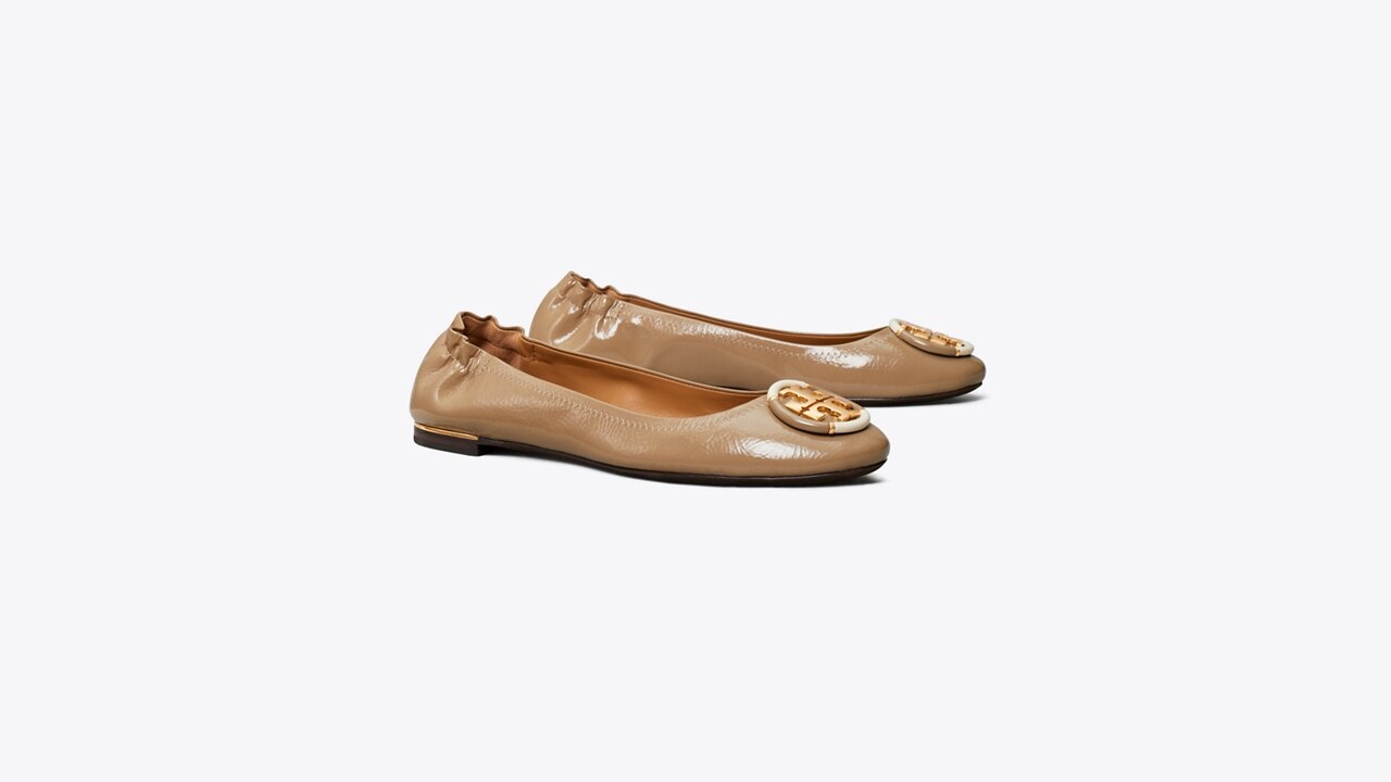 Tory burch clearance logo flats