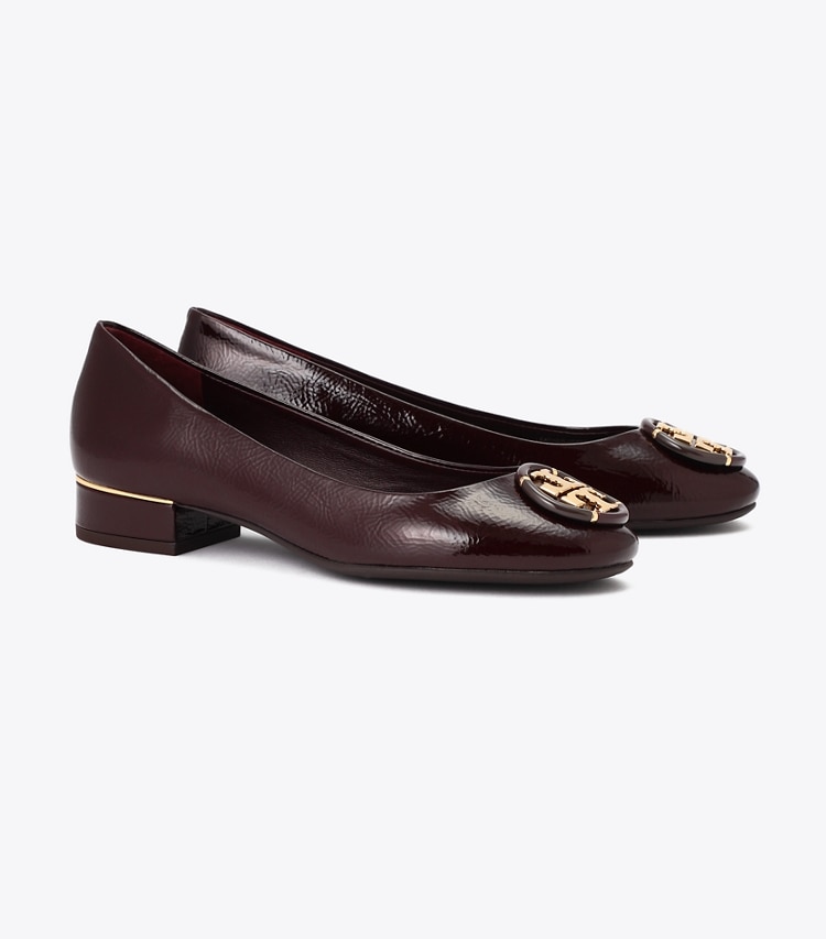 Tory Burch designer フラット マルチ ロゴ ブロックヒール in AGNELLO angle