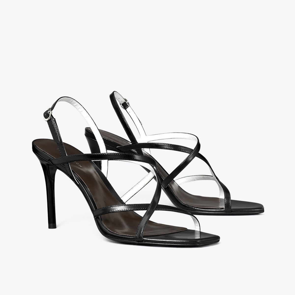 送料&関税込み★Tory Burch★CRYSTAL STRAPPY HEELED SANDAL Crystal Strappy Heeled Sandal, Bearberry / Atlas / Black
