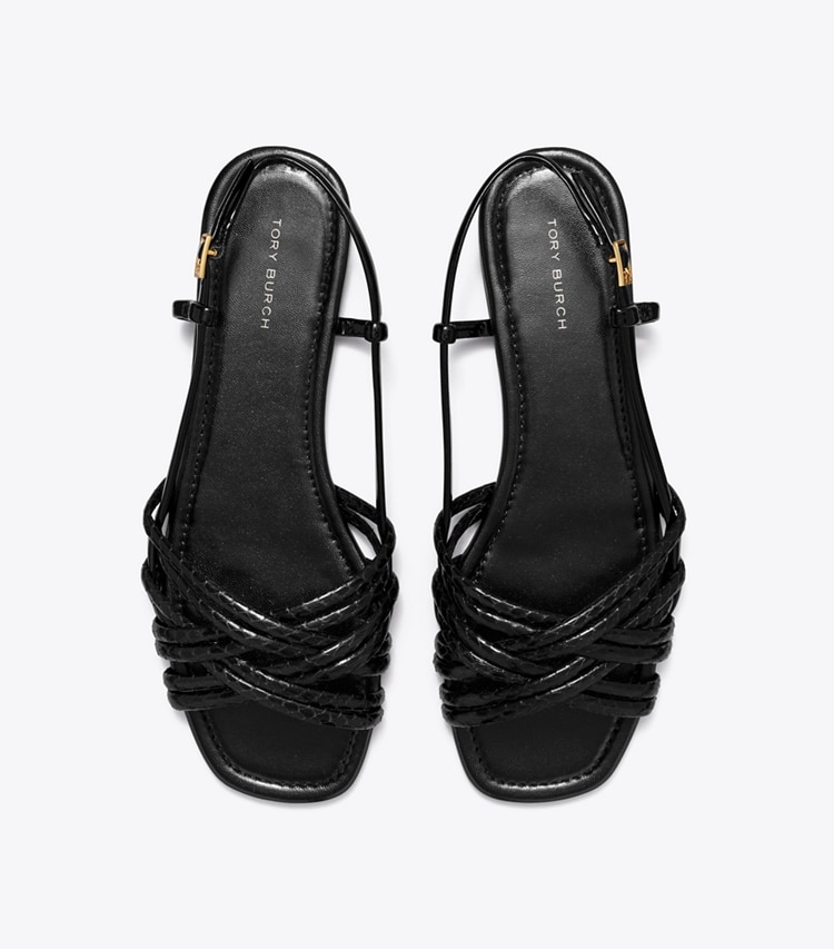 Tory Burch designer sandals Multi-Strap Sandal in PERFECT BLACK / PERFECT BLACK / PERFEC overhead