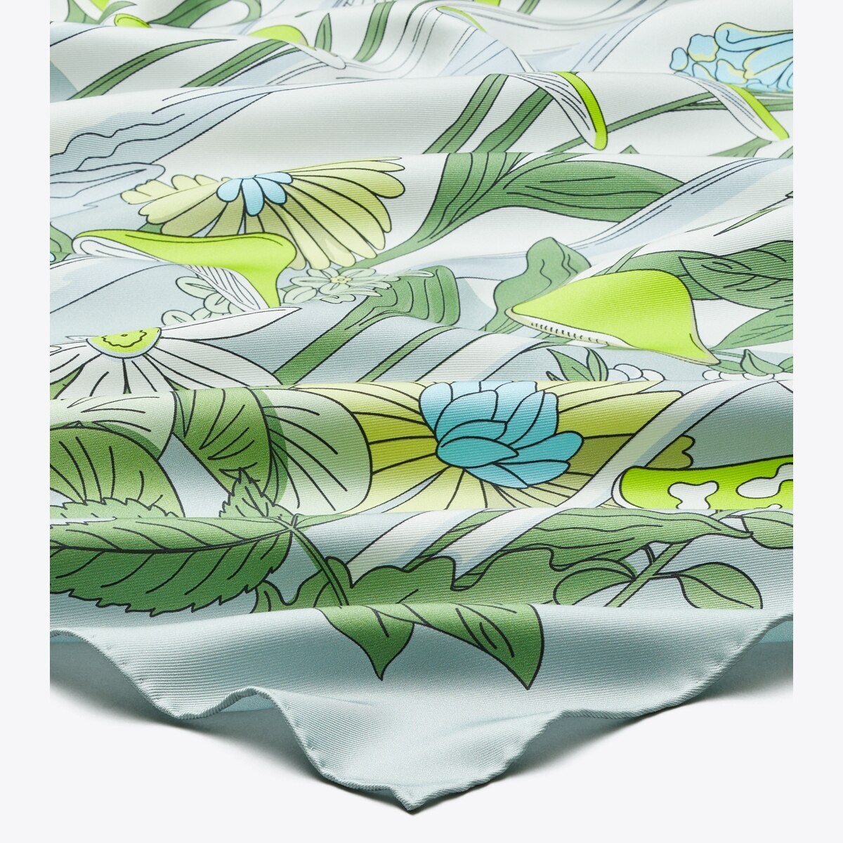 Mushroom Silk Square Scarf: Women's Designer Scarves | Tory