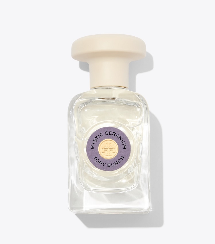 Tory Burch designer perfume Mystic Geranium Eau de Parfum 50ml in MYSTIC GERANIUM front