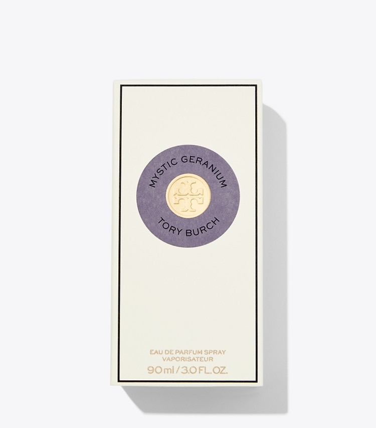 Tory Burch designer perfume Mystic Geranium Eau de Parfum 90ml in MYSTIC GERANIUM detail