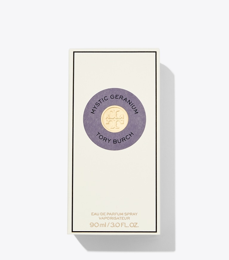 Tory Burch designer perfume Mystic Geranium Eau de Parfum 90ml in MYSTIC GERANIUM front