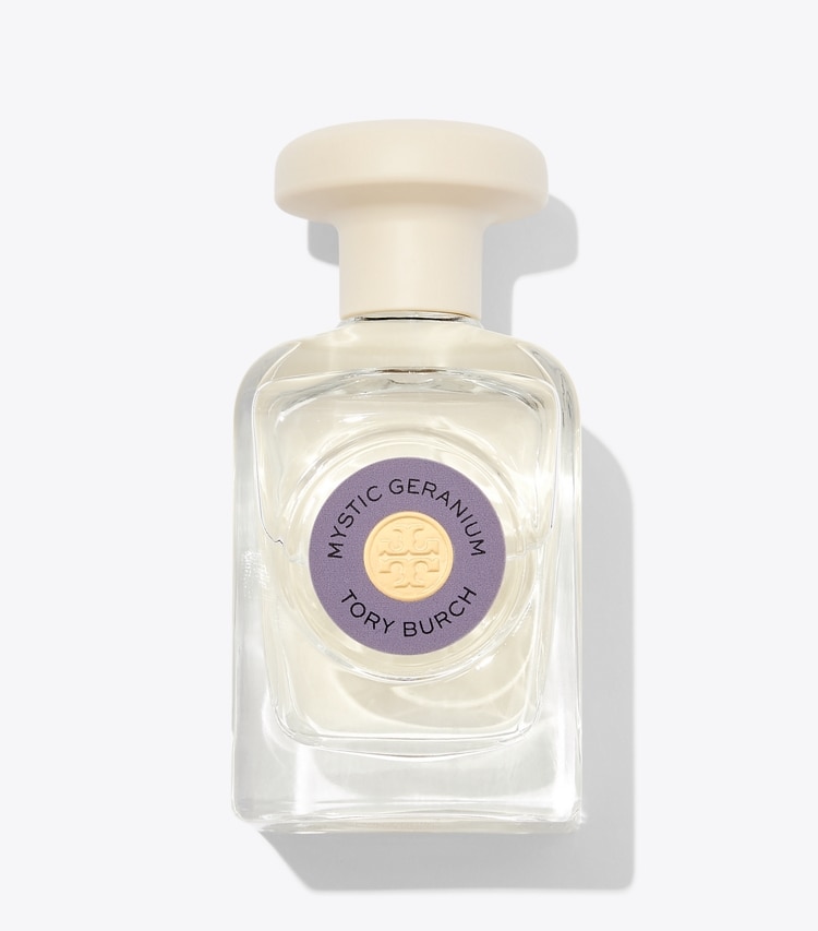 Tory Burch designer perfume Mystic Geranium Eau de Parfum 90ml in MYSTIC GERANIUM front