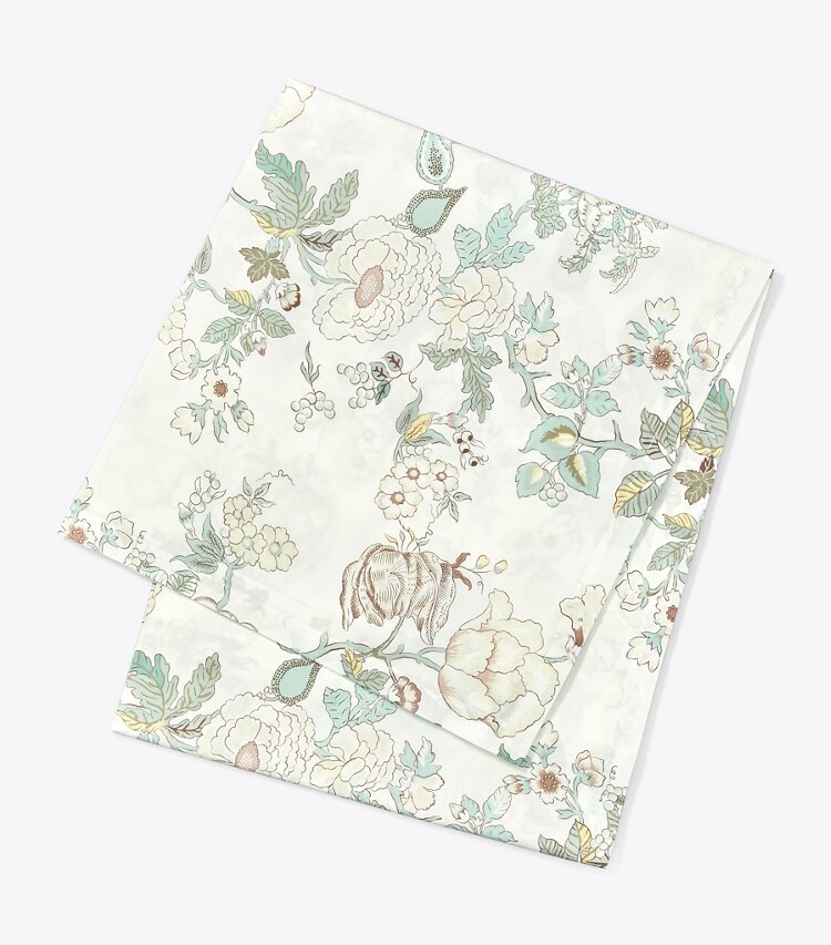 Tory Burch designer linge Nappe carrée Happy Times Bouquet, 70 po x 70 po dans Ivory de face
