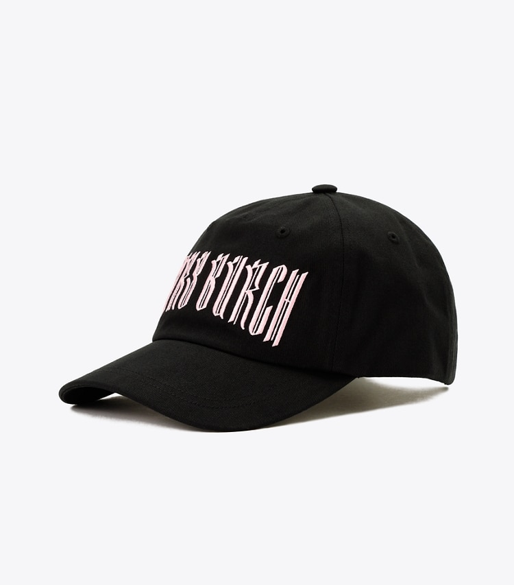 Tory Sport designer hats New York Pop Up Cap in Black angle