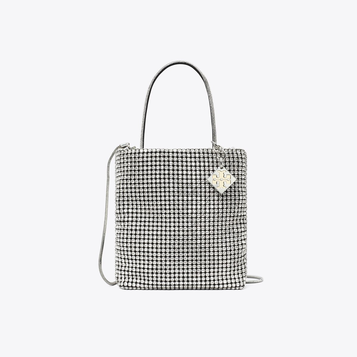 【送料&関税込】Tory Burch Mini Night Owl Crystal Tote Bag Night Owl Crystal-Embellished Mini Tote: Women's Designer