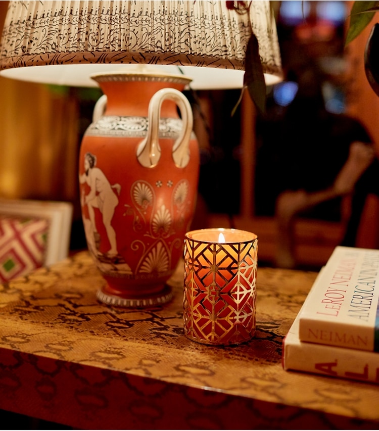 Tory Burch designer candles Normandy Rose Candle in Multi editorial