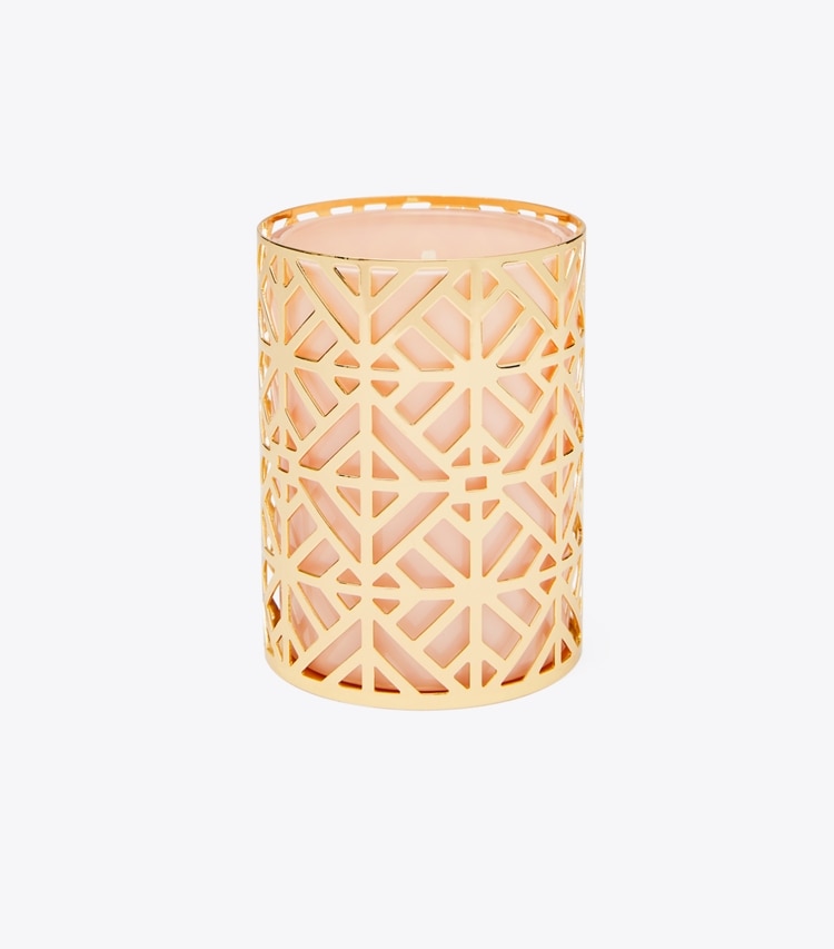 Tory Burch designer candles Normandy Rose Candle in Multi front