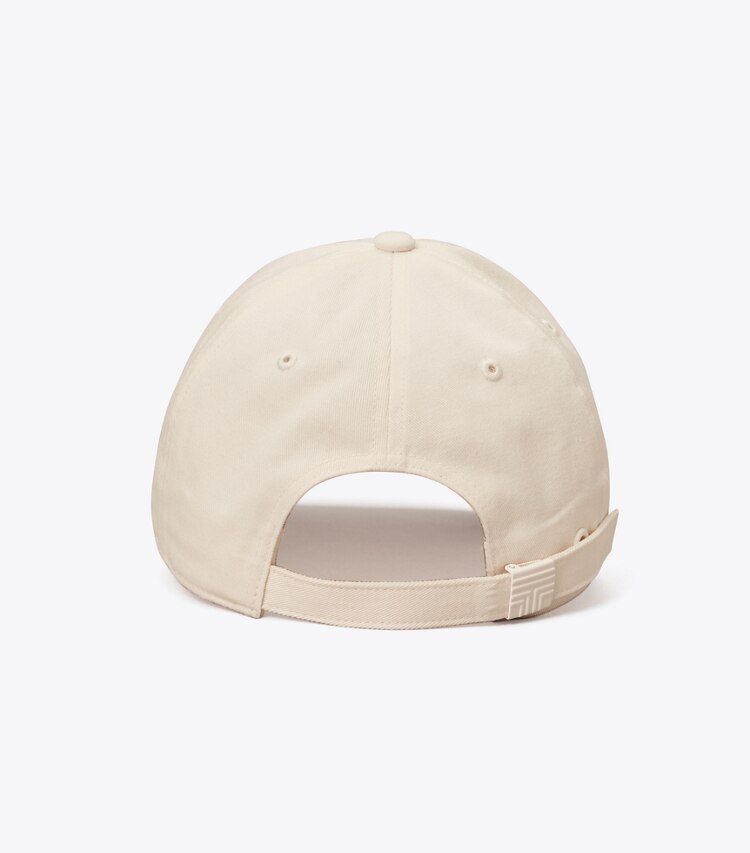 Tory Sport designer hats Novelty Patch Baseball Cap in Ivory Pearl / Candy back