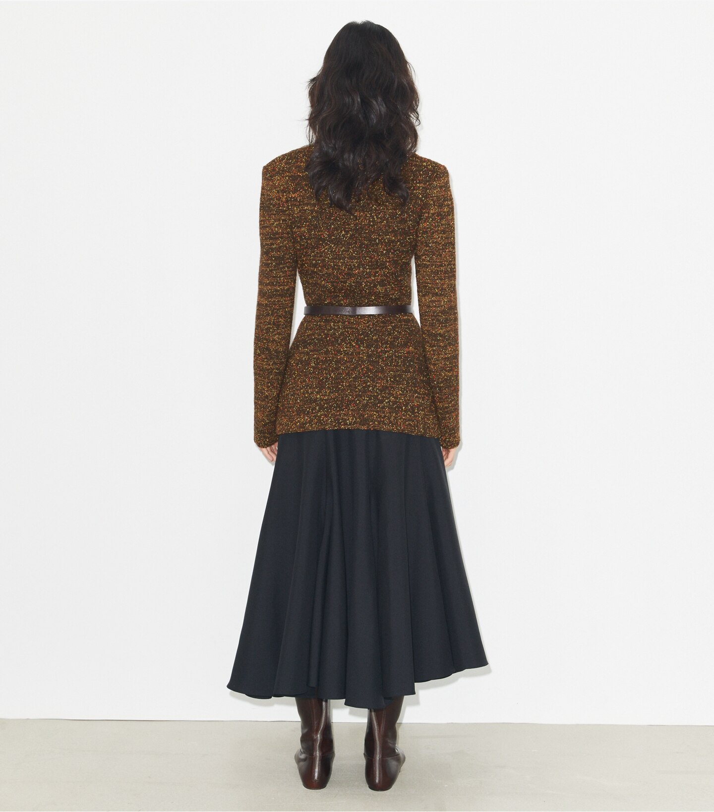 Nylon and Viscose Marled Sweater