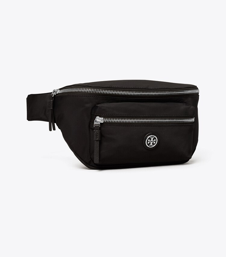 Tory Burch designer ベルトバッグ ナイロン ベルトバッグ in Black angle