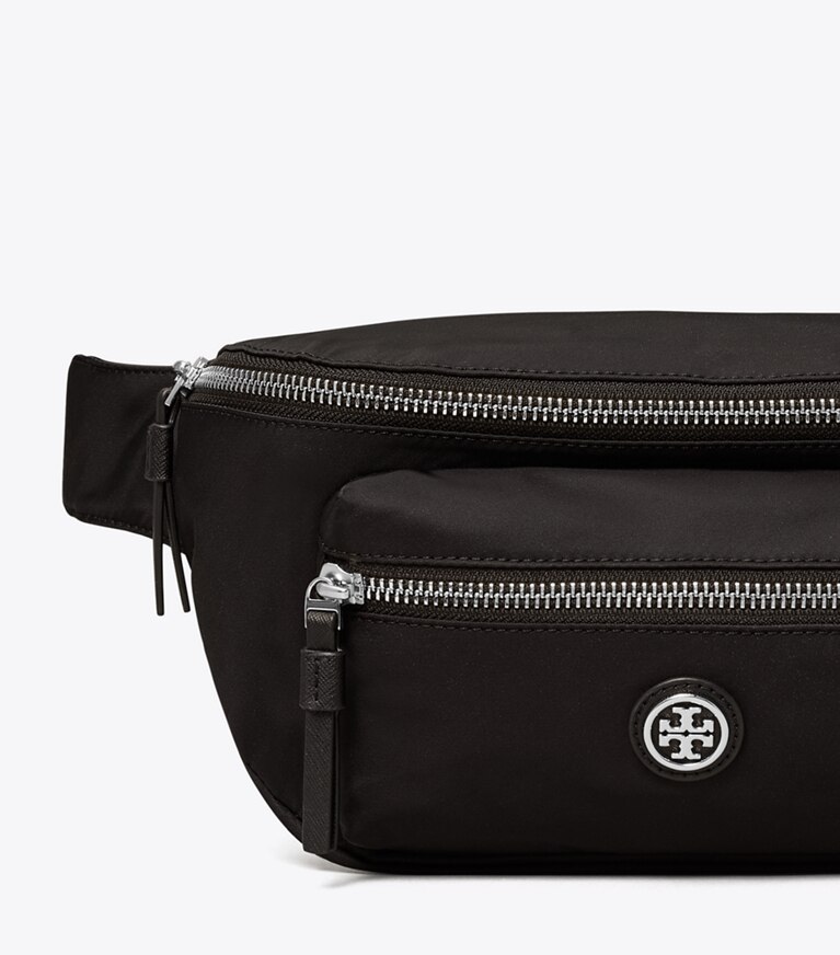Tory Burch designer ベルトバッグ ナイロン ベルトバッグ in Black angle