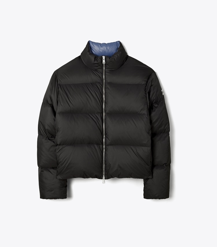 Tory Burch designer coats Nylon Down Puffer Jacket in Black front