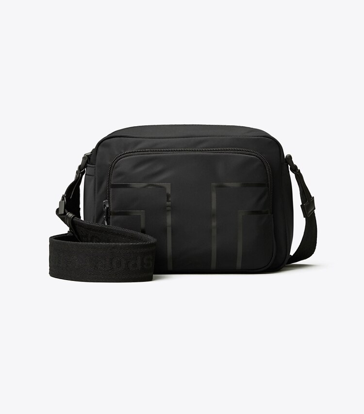 Tory Sport designer crossbody bags Nylon Graphic-T Cargo Cross-Body in Sport Black angle