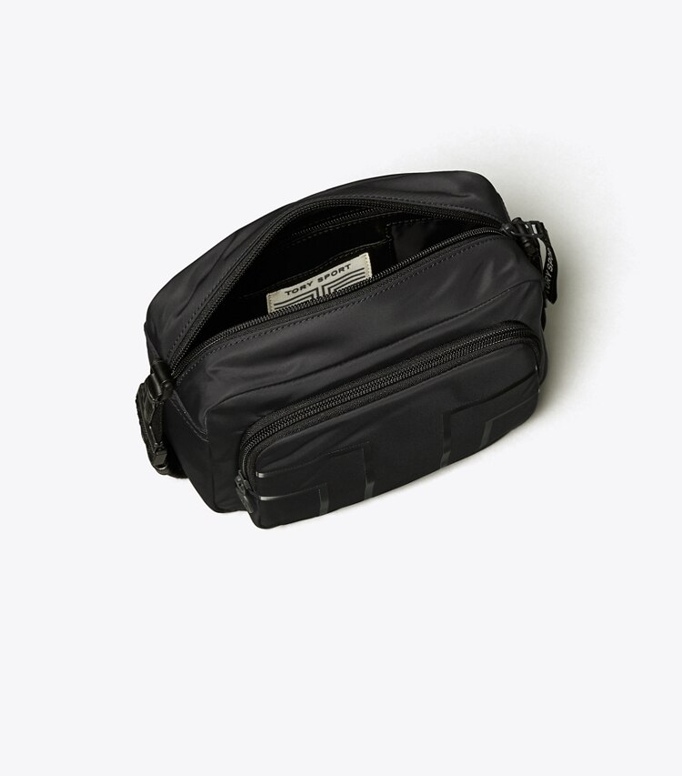 Tory Sport designer crossbody bags Nylon Graphic-T Cargo Cross-Body in Sport Black overhead
