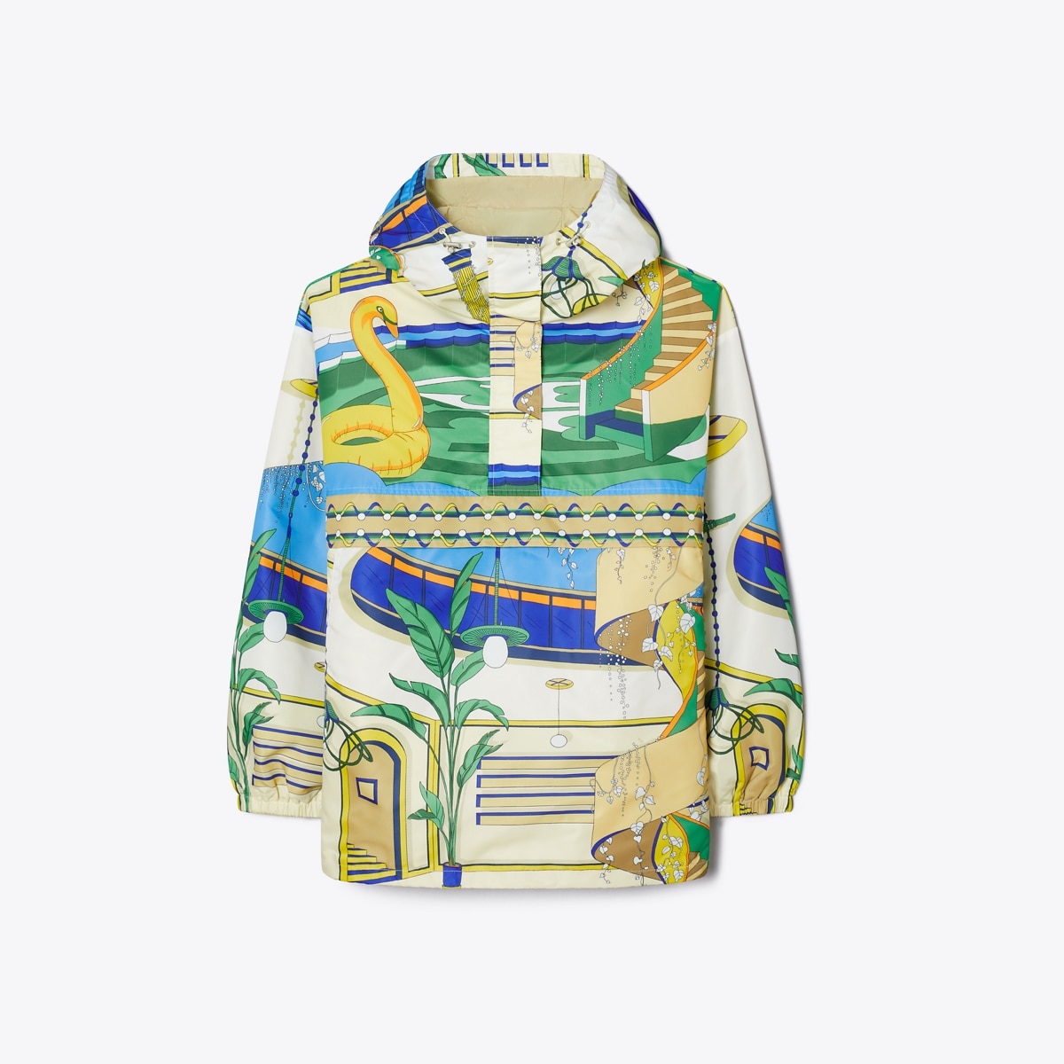Nylon Half-Zip Anorak: Women's Designer Jackets | Tory Burch