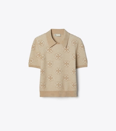 極美品✨トリーバーチ Tory Burch ピマコットン ポルカドット Tシャツ Crochet Knit Polo by Tory Burch | Rent the Runway