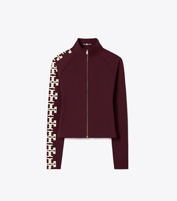 Nylon Logo Zip Top: Women's Designer Tops | Tory Burch