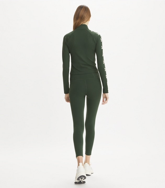 Nylon Logo Zip Top