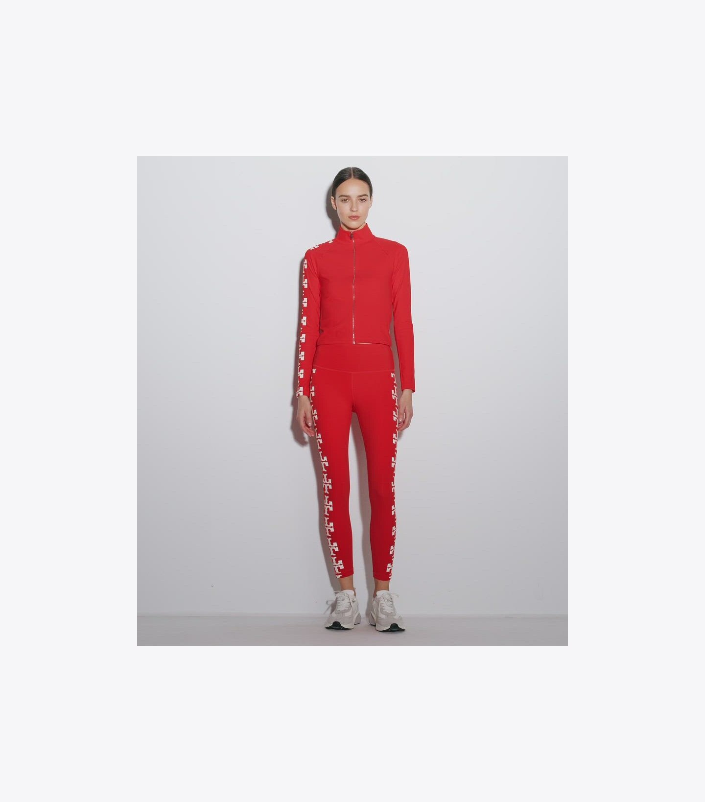 Nylon Logo Zip Top