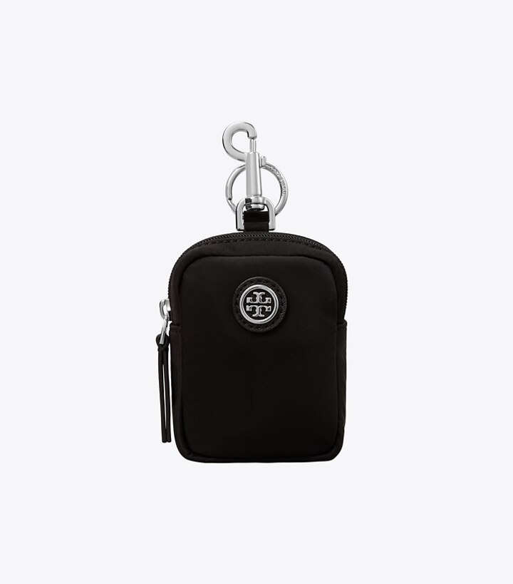 Nylon Mini Case Key Ring: Women's Accessories, Bag Charms & Key Rings