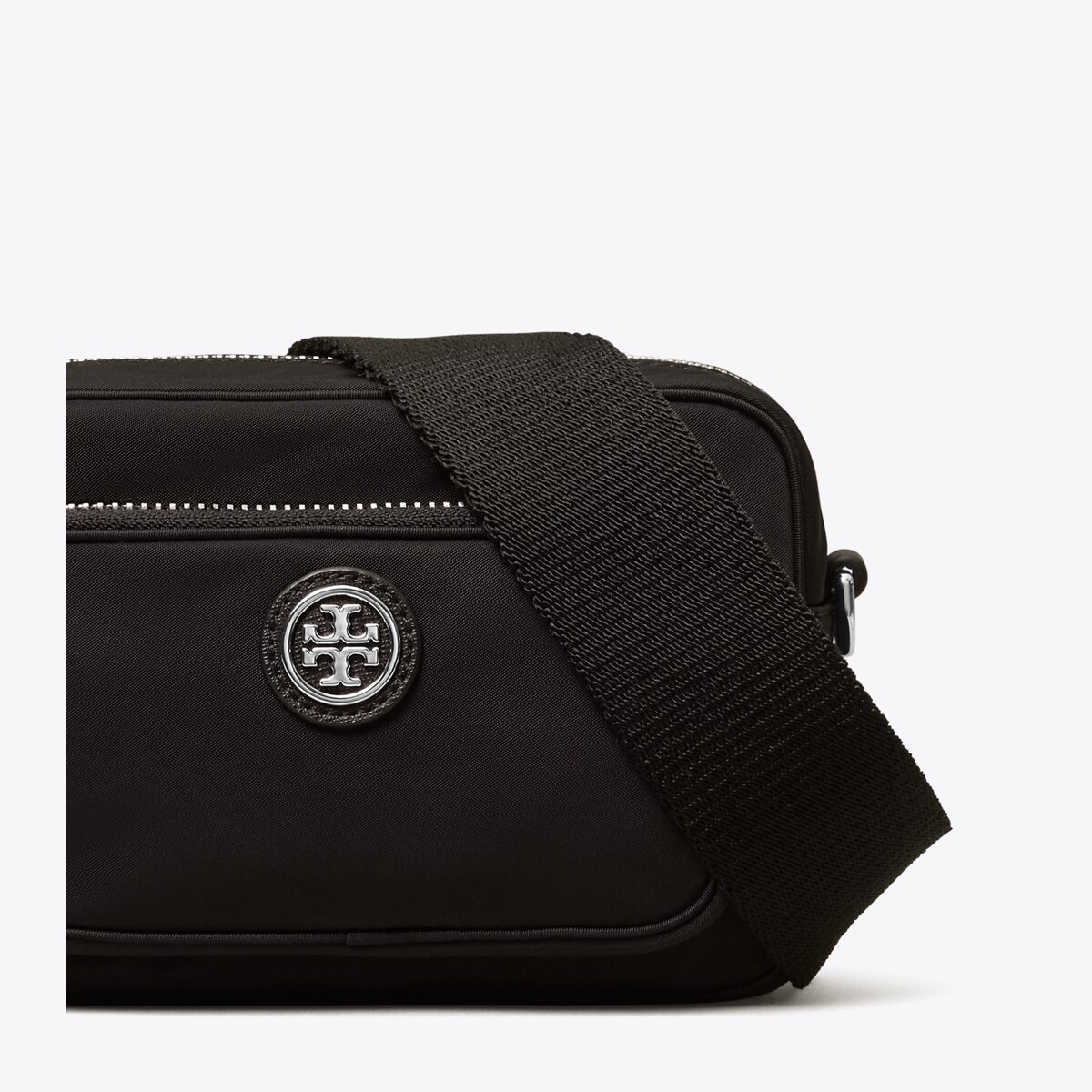 NWT! Tory Burch 2024 Nylon Small Tote Handbag Crossbody Bag Black $228