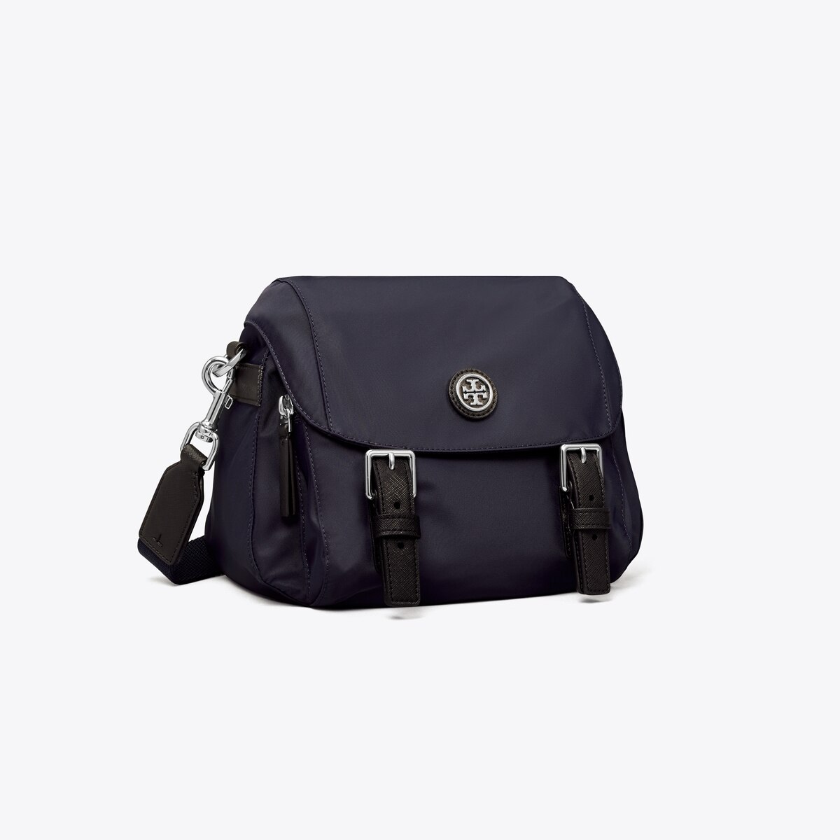 TORY BURCH ナイロン スナップ開閉 メッセンジャー ショルダー ナイロン スモールメッセンジャー: レディース クロスボディ