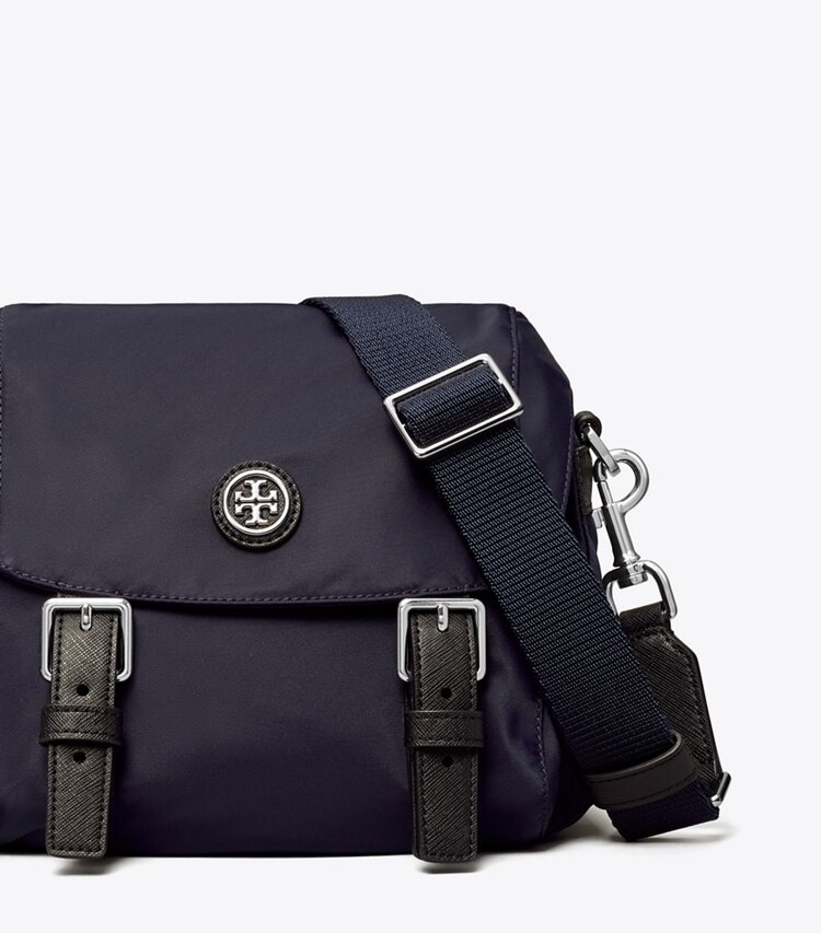 Tory Burch designer クロスボディバッグ ナイロン スモールメッセンジャー in Royal Navy ディテール