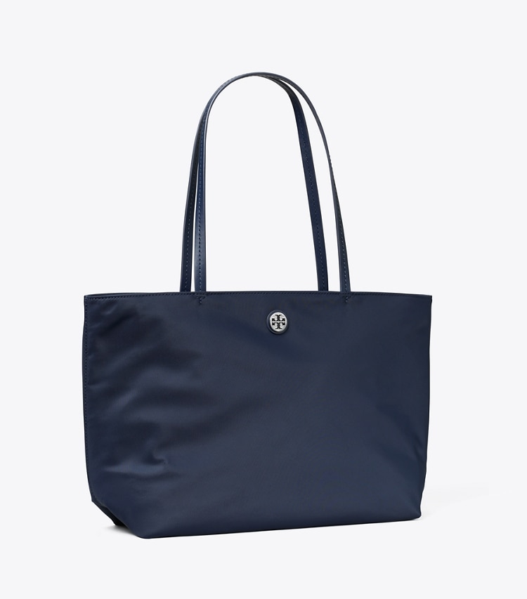 Tory Burch designer トートバッグ ナイロン スモール トートバッグ in Tory Navy angle
