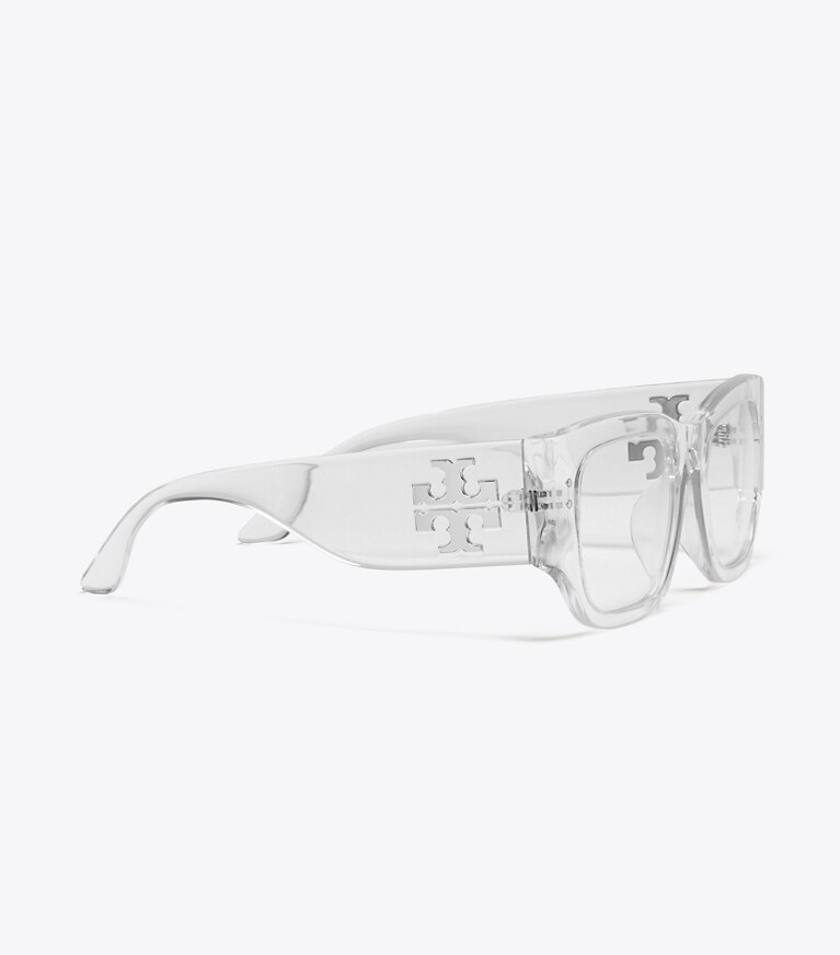 Tory Burch designer occhiali da vista & da sole Occhiali da sole con stanghette larghe  in Blue Light Filtering Eyeglasses, Crystal front