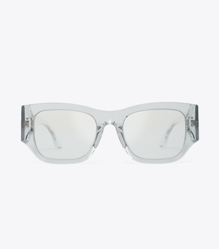 Tory Burch designer occhiali da vista & da sole Occhiali da sole e occhiali anti-luce blu con logo in Blue Light Filtering Eyeglasses, Crystal front