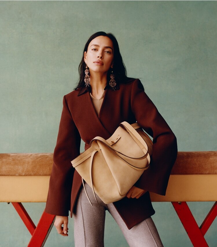 Tory Burch designer ohrringe Ohrringe im Oktopusdesign in Tory Gold / Brown campaign