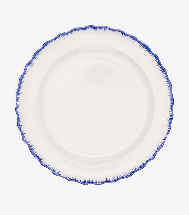 Tory Burch designer tabletop & drinkware Oiseau Dinner Plate, Set Of 2 in White/Blue front