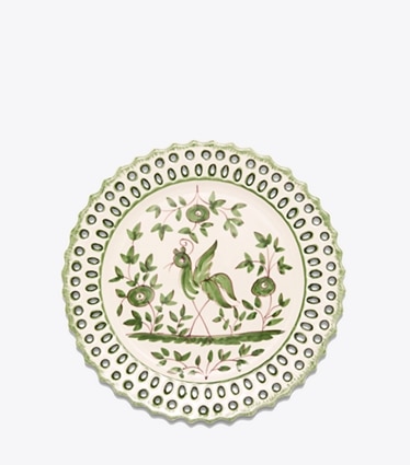 Tory Burch designer tabletop & drinkware Oiseau Salad Plate, Set Of 4 in Green front