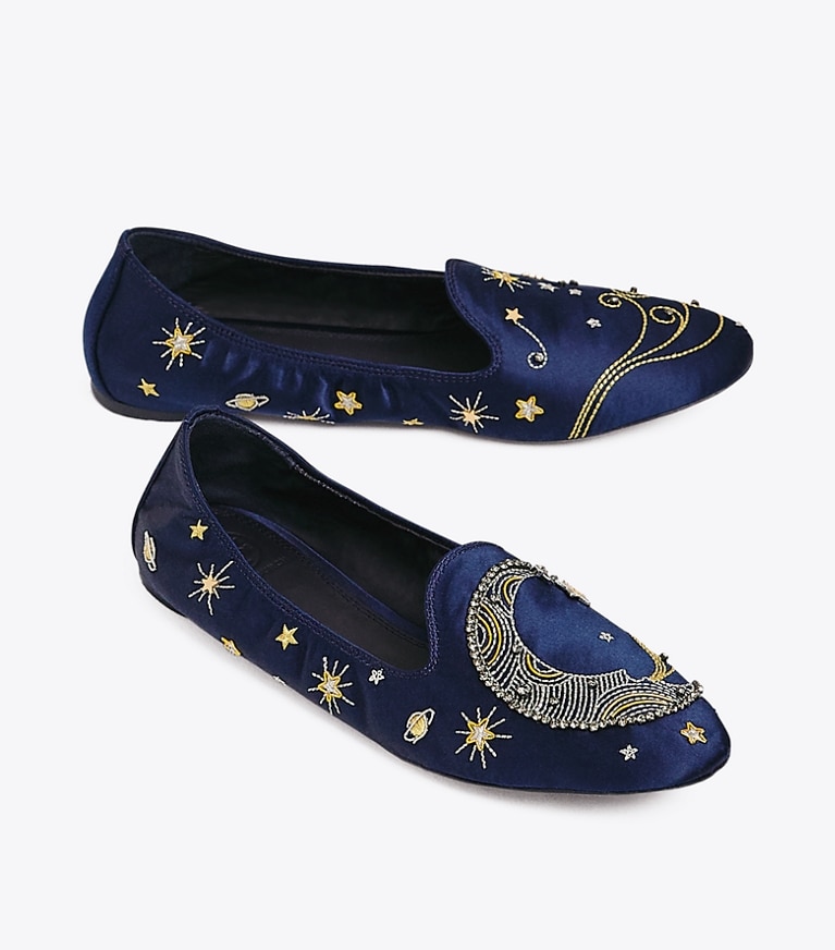 Tory Burch Olympia store Suede Star Flats