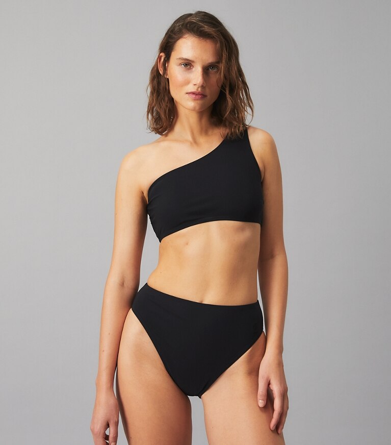 One-Shoulder Bikini Top: Women's Designer Two Pieces