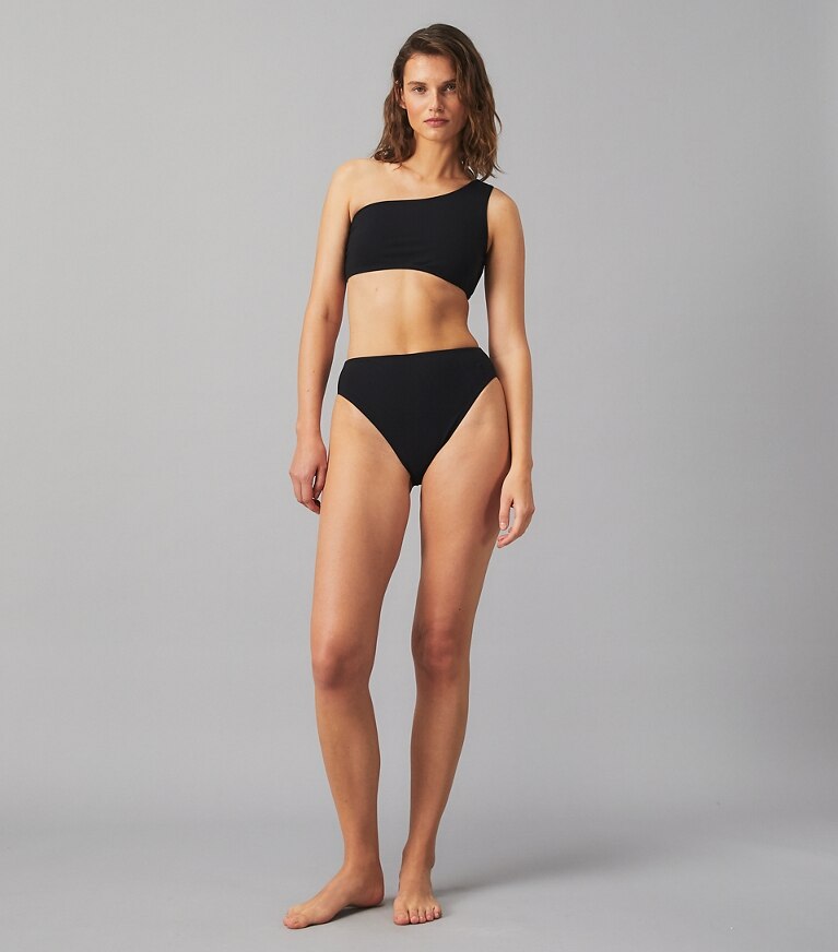 One-Shoulder Bikini Top: Women's Designer Two Pieces