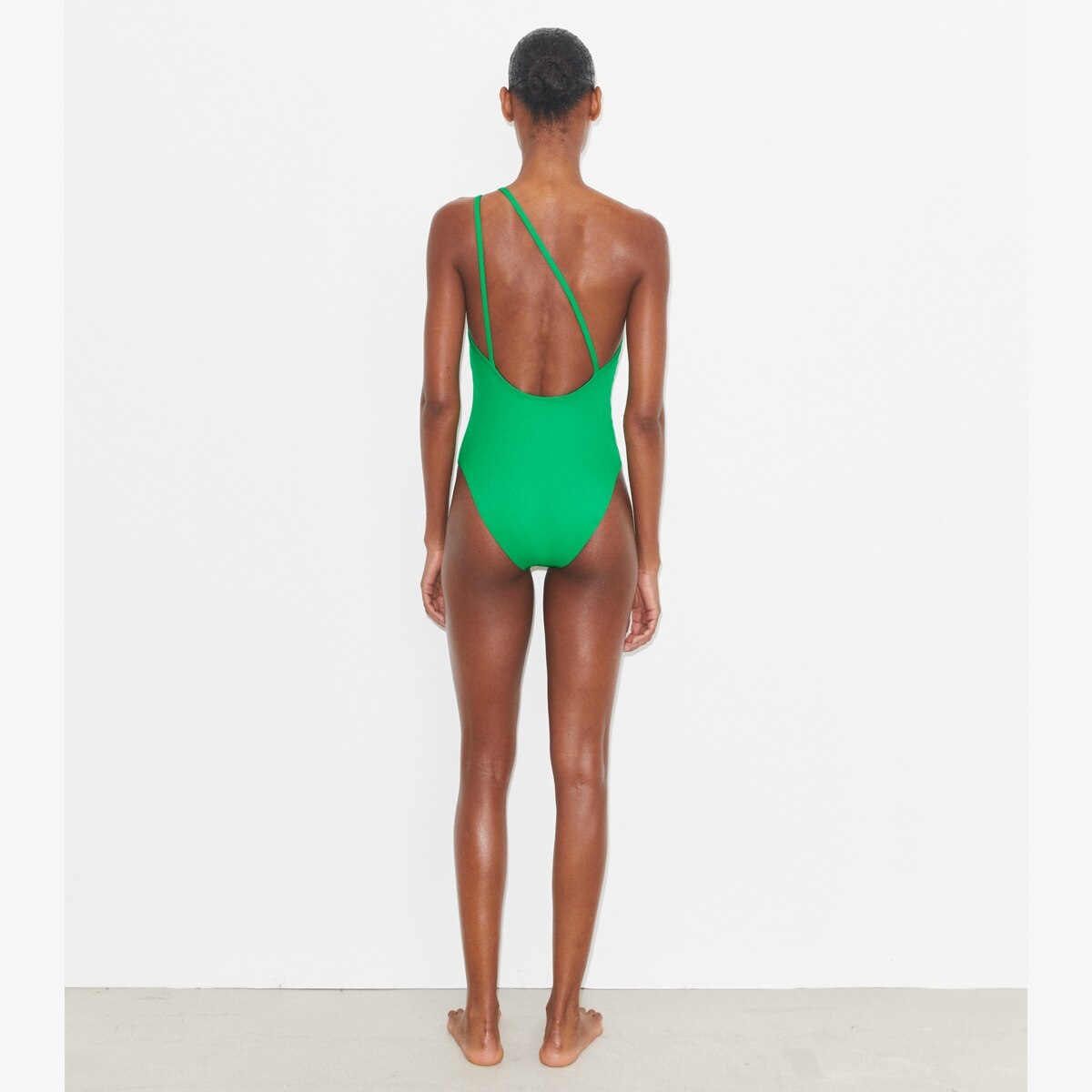 One-Shoulder Clip Swimsuit: Women's Designer One Pieces | Tory Burch