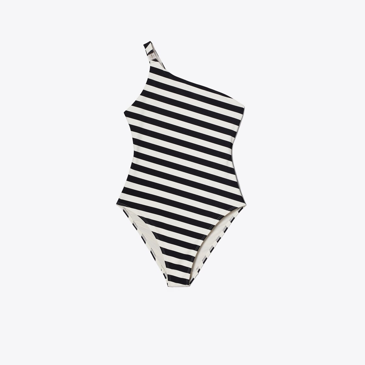 ONE SHOULDER STRIPED SWIMSUIT