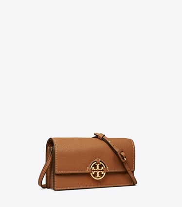 Tory Burch designer mini bags Online Exclusive: Miller Wallet Crossbody in Light Umber angle