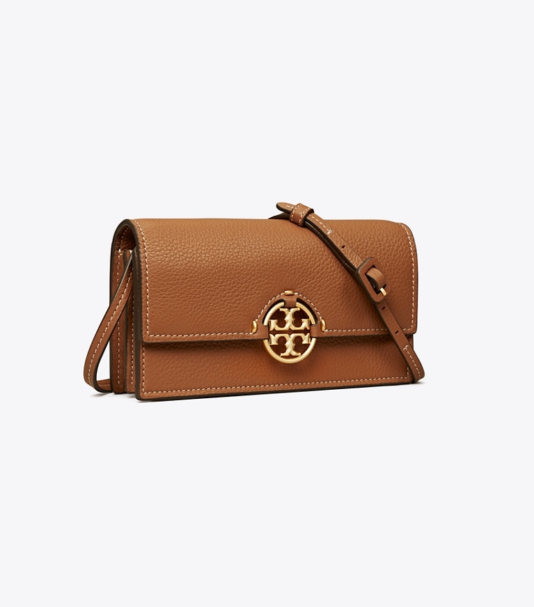 Tory Burch designer mini bags Online Exclusive: Miller Wallet Crossbody in Light Umber angle