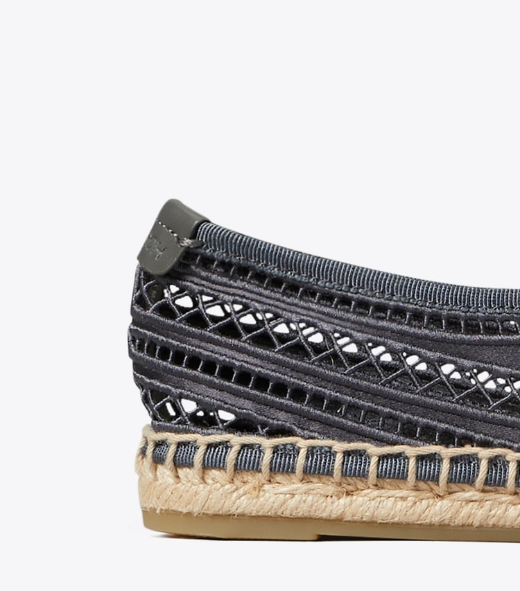 Tory Burch designer espadrilles Open Weave Mary Jane Espadrille in BLUESTONE detail