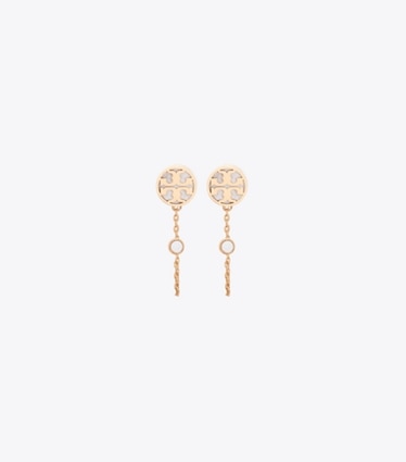 Tory Burch designer orecchini Orecchini a catena Icon in madreperla in Tory Gold / Mother of Pearl front