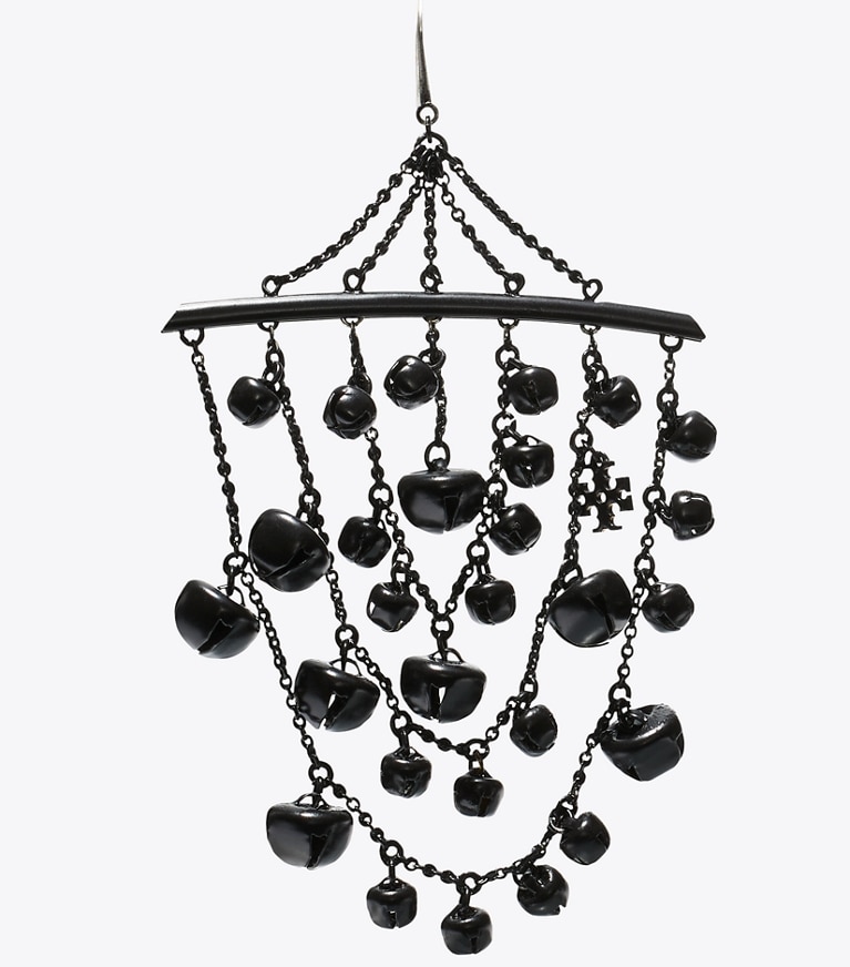 Tory Burch designer orecchini Orecchini Curiosity Bell in Black front