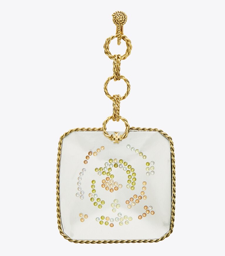 Tory Burch designer orecchini Orecchini pendenti Runway Swirl in GOLD dettaglio
