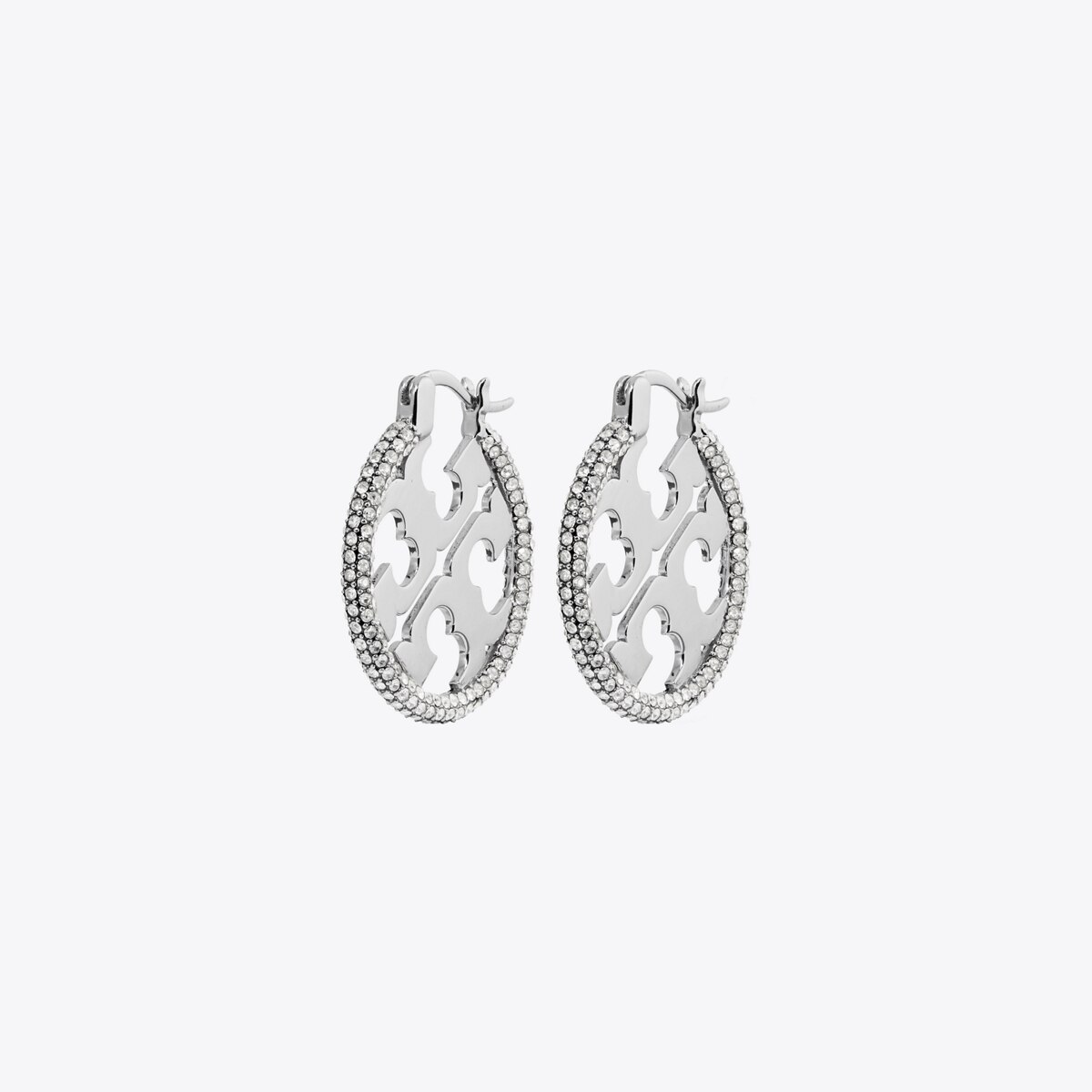 Orecchino a cerchio Miller con pavé Donna Gioielli Orecchini Tory Burch IT