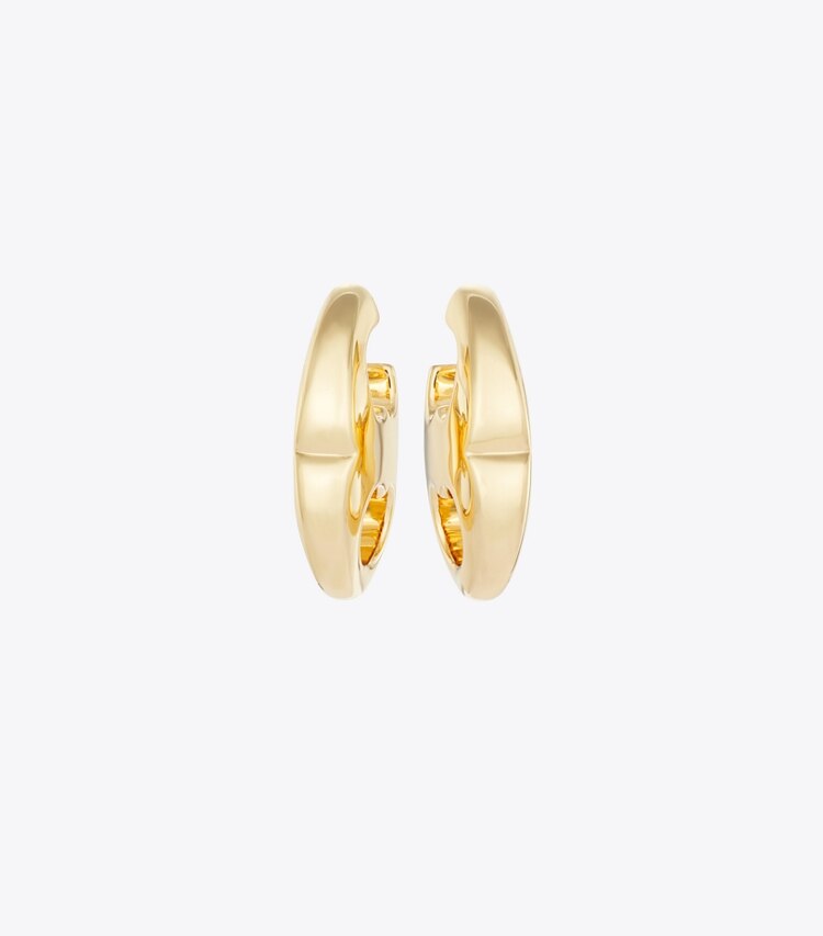 Tory Burch designer orecchini Orecchino Gemini Link in Light Brass dettaglio